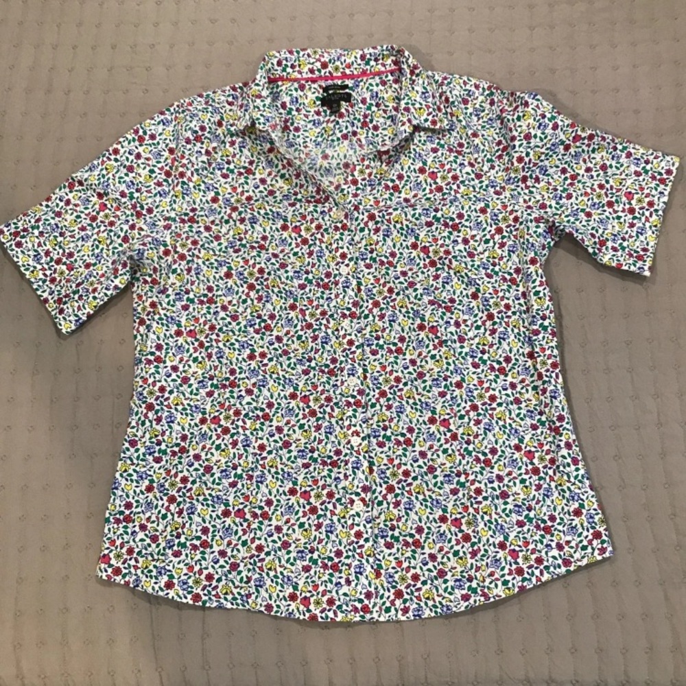 Talbots floral blouse